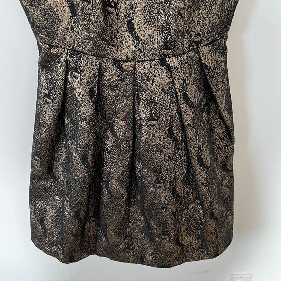 Romeo & Juliet Couture Gold Mini Dress - Picture 7 of 12